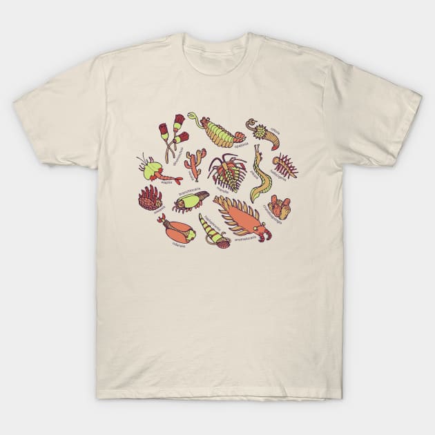 Cambrian Critters T-Shirt by Soft Biology